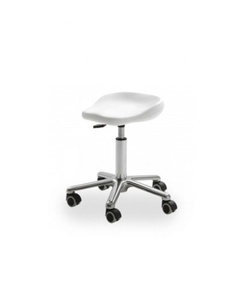 Easy - Cadeira de tratamento branca - Base cruzada cromada