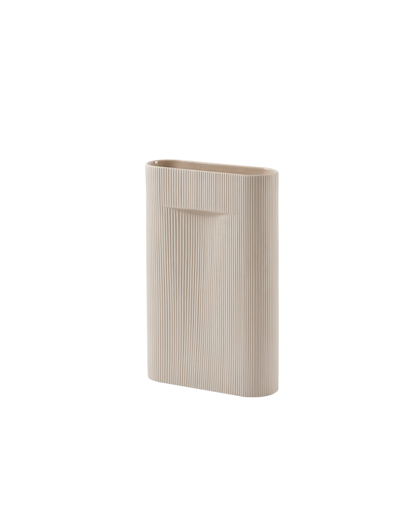 Ridge - Vaso de flores bege 48,5cm