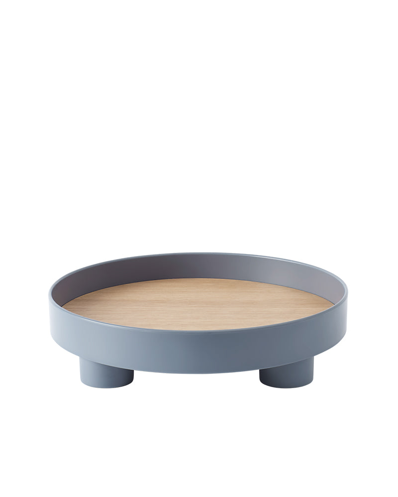 Platform - Tabuleiro de servir azul com placa de carvalho