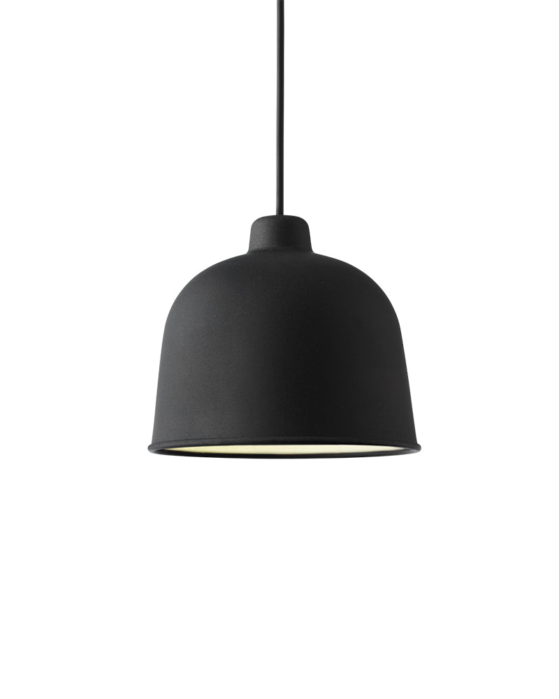 Grain - Candeeiro pendente preto cinzento