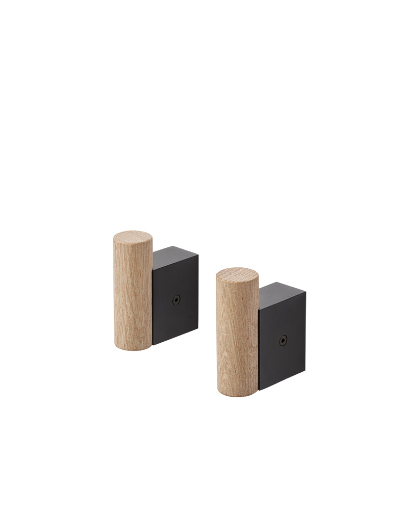 Attach - Cabide preto para roupa - 2 unid.