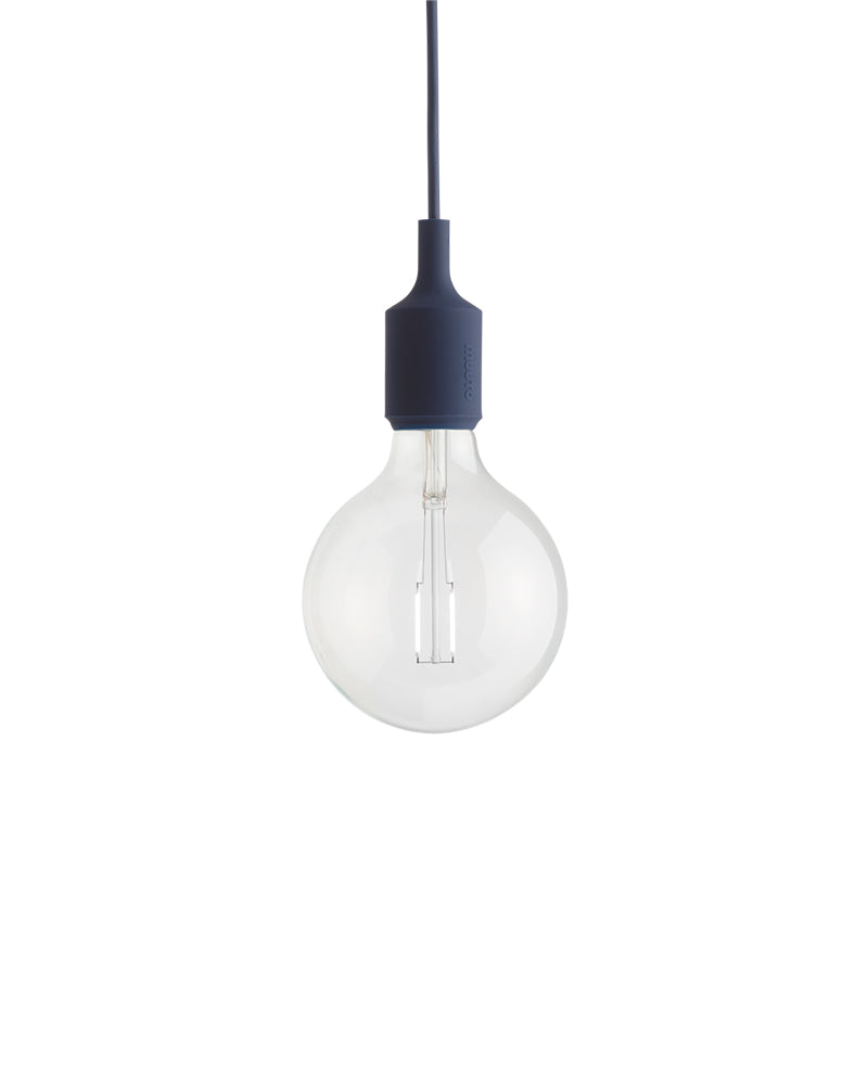 E27 LED - Candeeiro de teto azul escuro