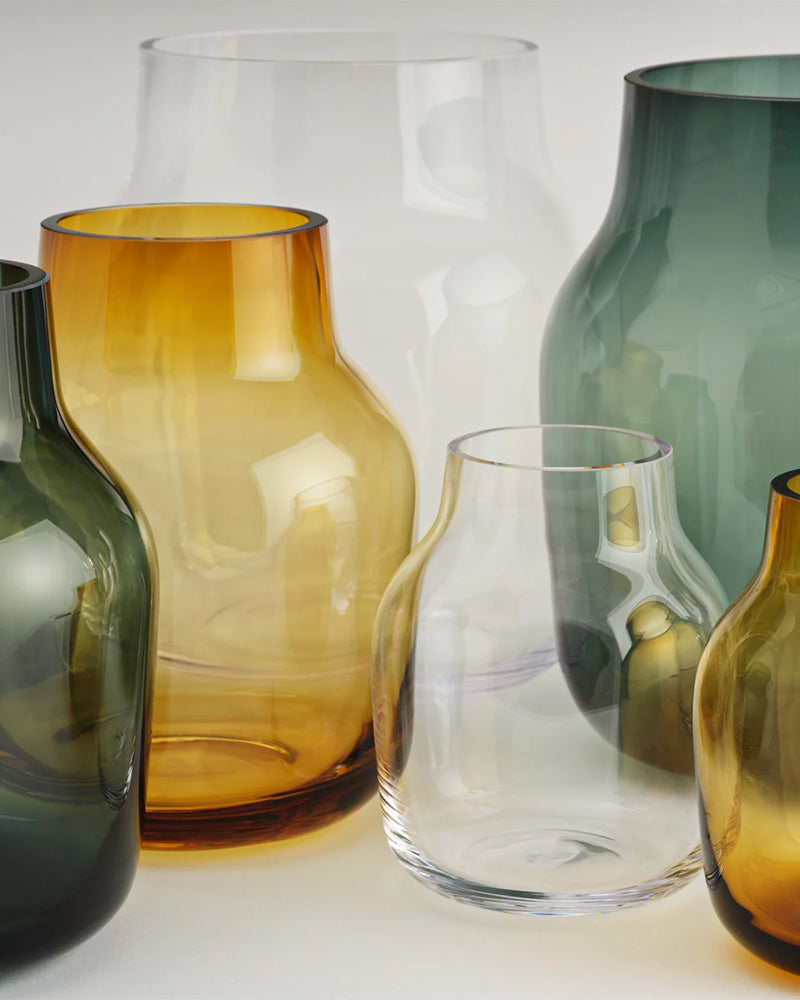 Silent - Vaso para flores - Laranja - Pequeno