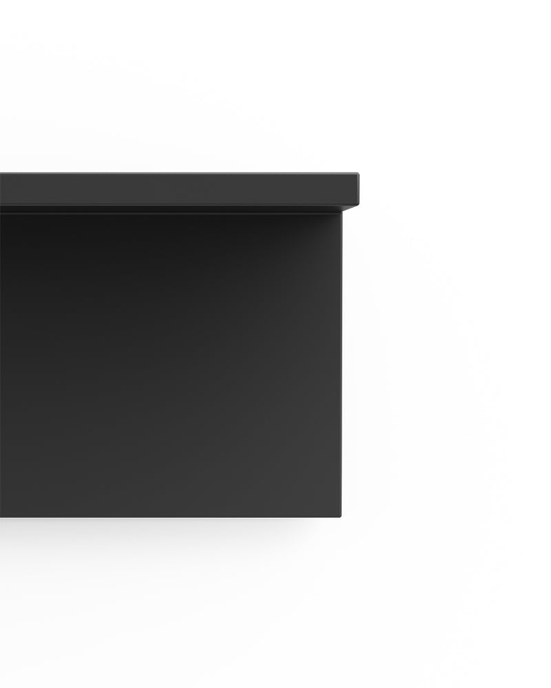 Display Black - Prateleira de 61cm em melamina preta