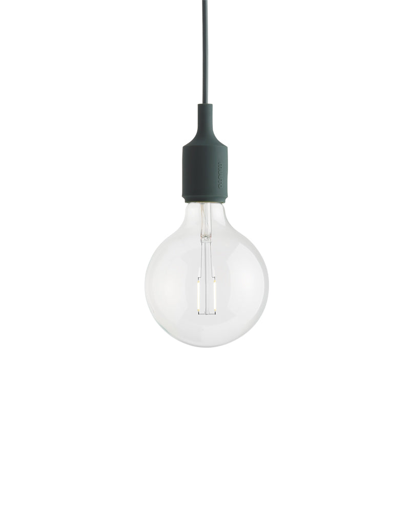 E27 LED - Candeeiro de teto verde escuro
