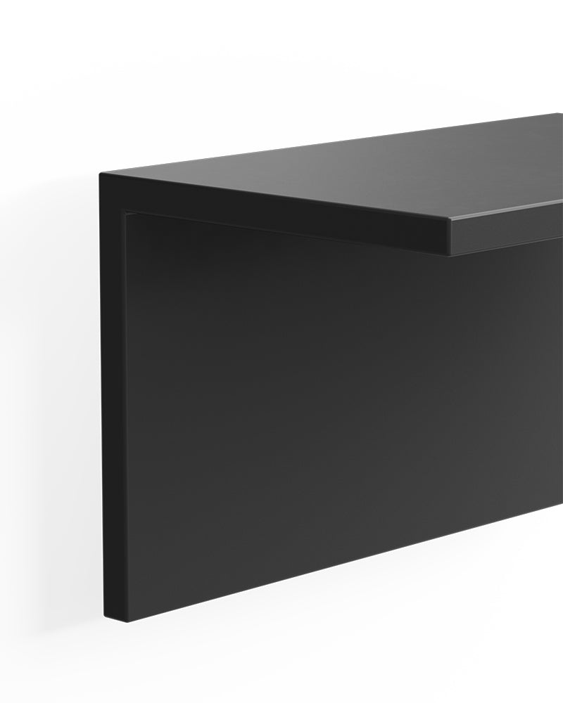 Display Black - Prateleira de 130cm em melamina preta