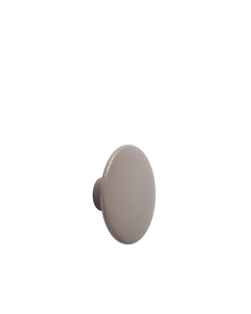 Dots - Cabide em carvalho taupe - ø13