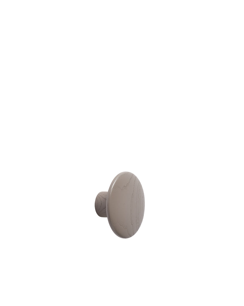 Dots - Cabide em carvalho taupe - ø9