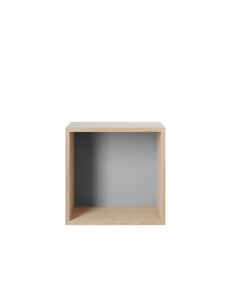 Mini Stacked - Estante de parede cinzenta - Carvalho