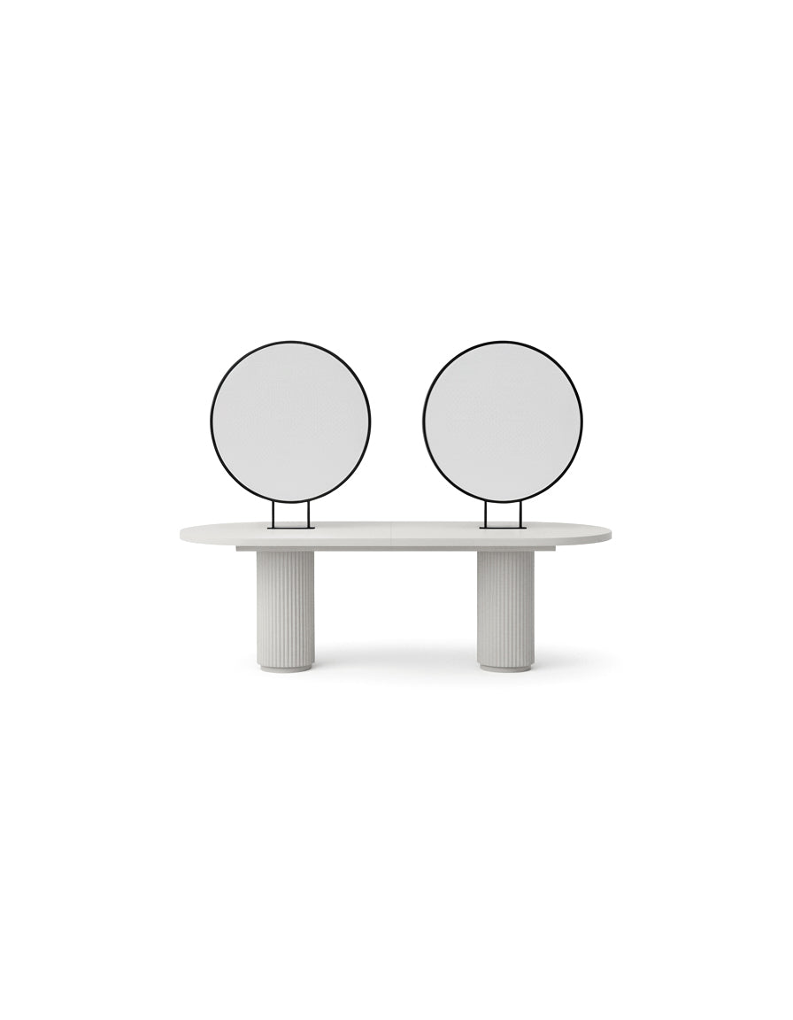 Island Grey - Posto de cabeleireiro independente cinzento com 4 lugares para clientes