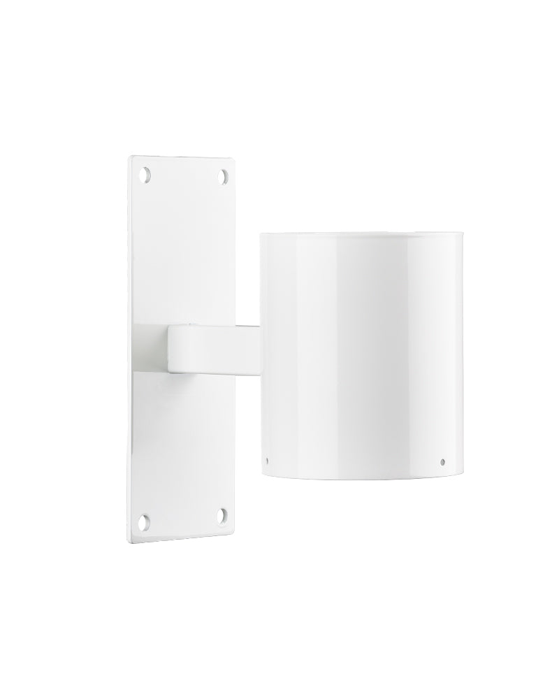 Suporte de parede branco para braço de extração