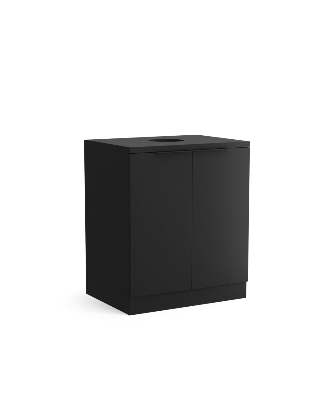 Cesto de toalhas Colorbar - Armário de lavatório preto - Preto mate