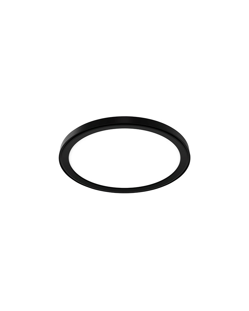 Sun LED - Iluminação de cabeleireiro preta redonda - ø33cm
