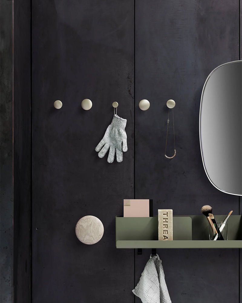 Dots - Cabide em metal taupe - ø5