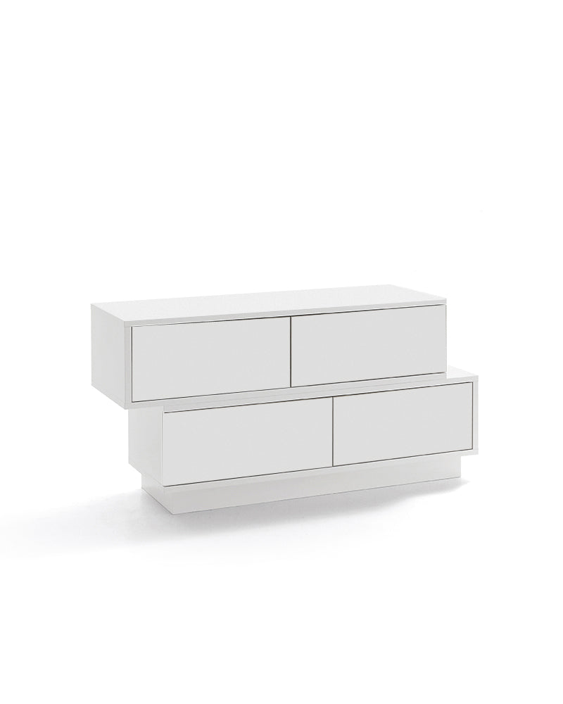 Swing - Balcão de receção branco com gavetas
